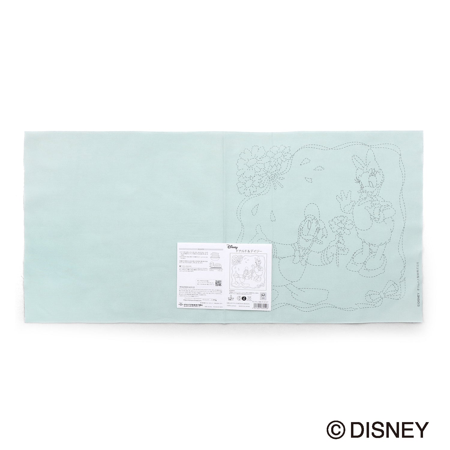 Flower Dishcloth H-4127 Donald &amp; Daisy (light blue)