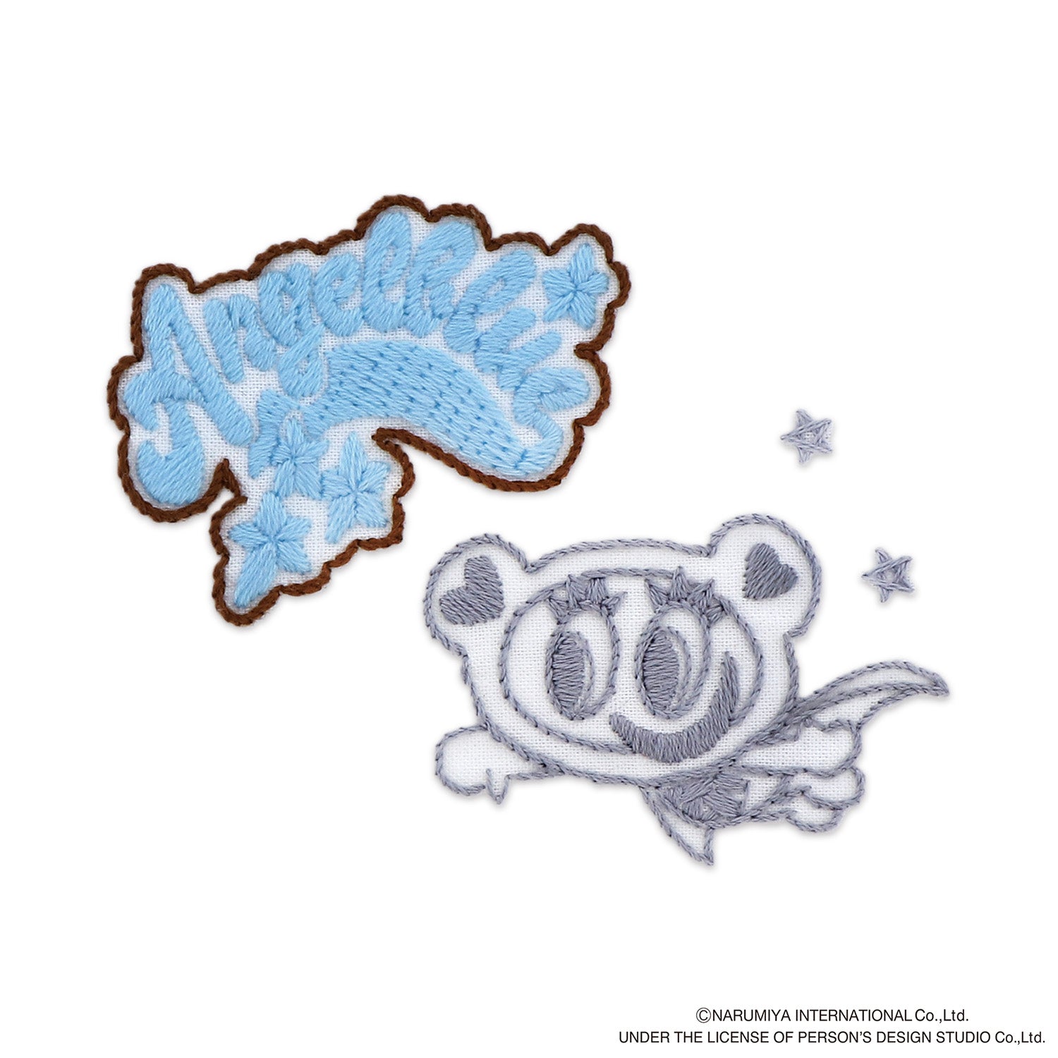 はってはじめる刺しゅうキット(エンジェルブルー)