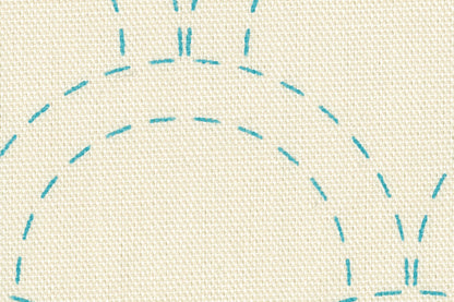 刺し子布プリント 古典ながれ柄　反物