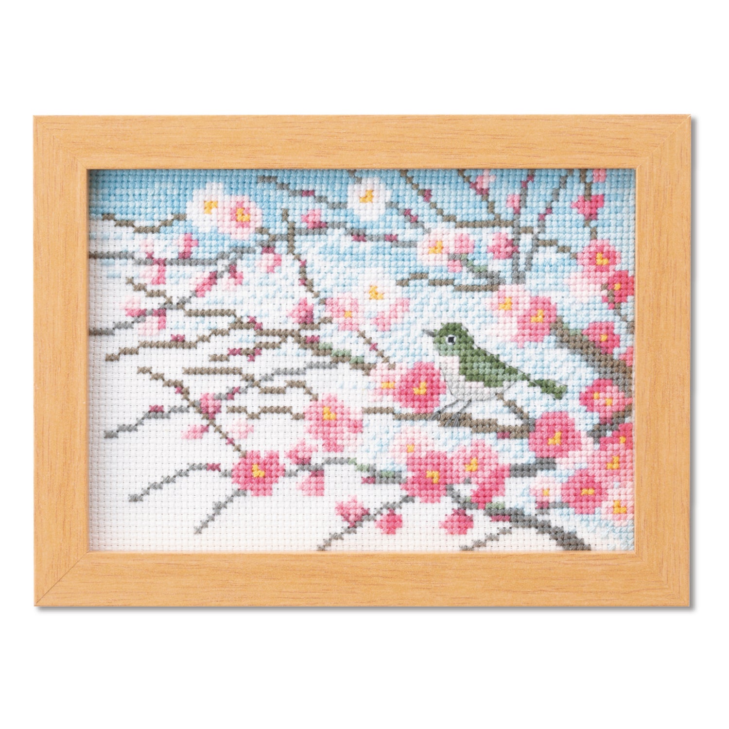 No.7542 February Plum blossoms and a small bird