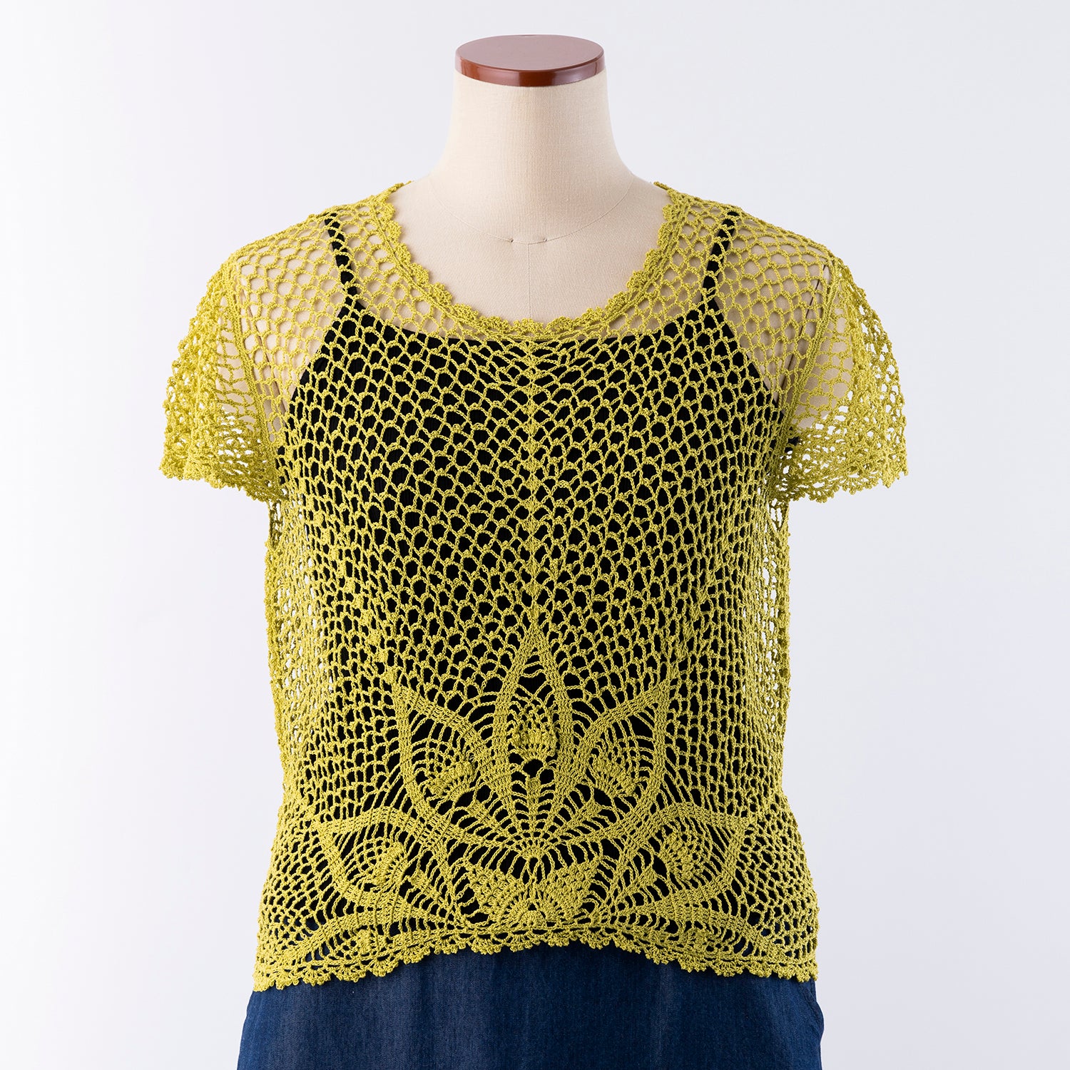 Pineapple and Net Pullover Knitting Pattern