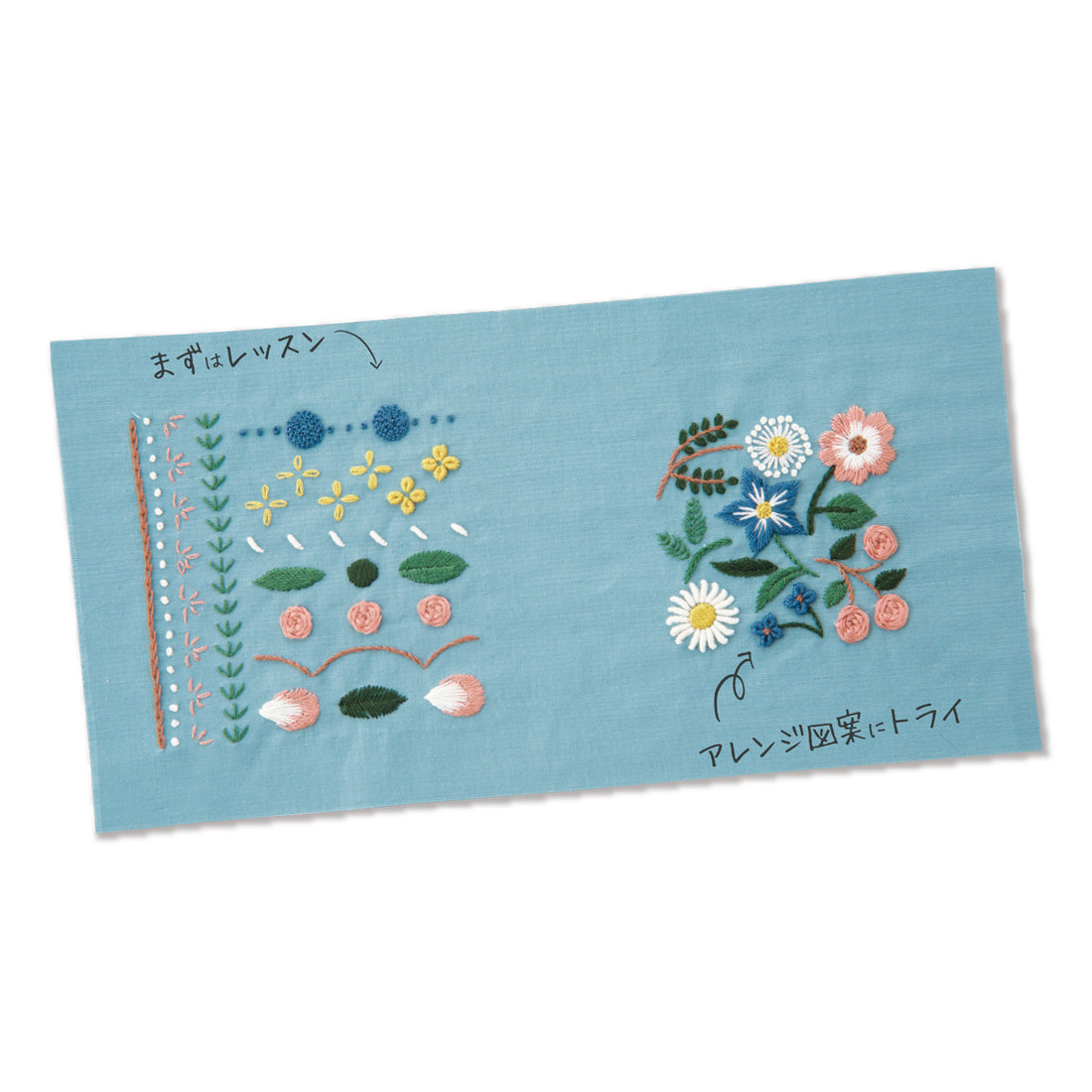 GARDEN PARTY(ガーデンパーティー)　はじめてのフランス刺しゅう　GP-K9　レッスンクロスLevel3