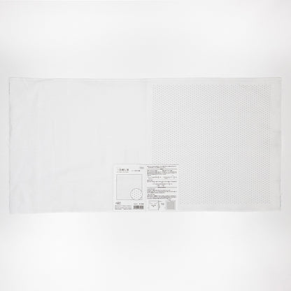 花ふきんH-1056 一目刺し用ガイド付きさらしもめん　ドット斜方眼（白）