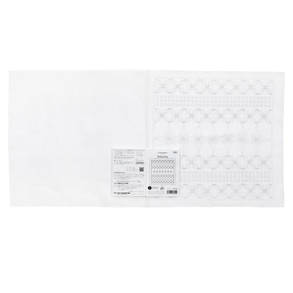 Sashiko Sampler H-1104 Poinsettia (White)