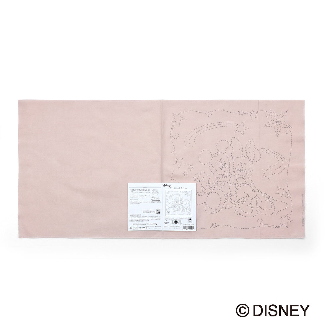 Flower Dishcloth H-3126 Mickey &amp;amp; Minnie (dark pink)