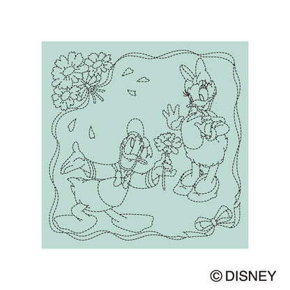 Flower Dishcloth H-4127 Donald &amp;amp; Daisy (light blue)