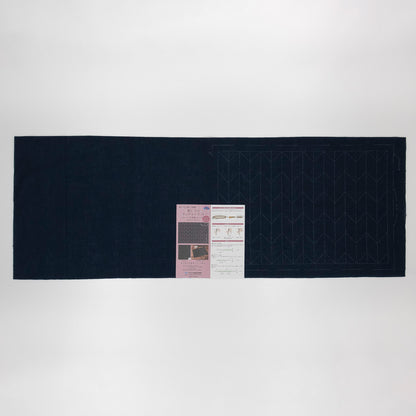 Placemat L-2002 Yabane（Arrow feather） (indigo)