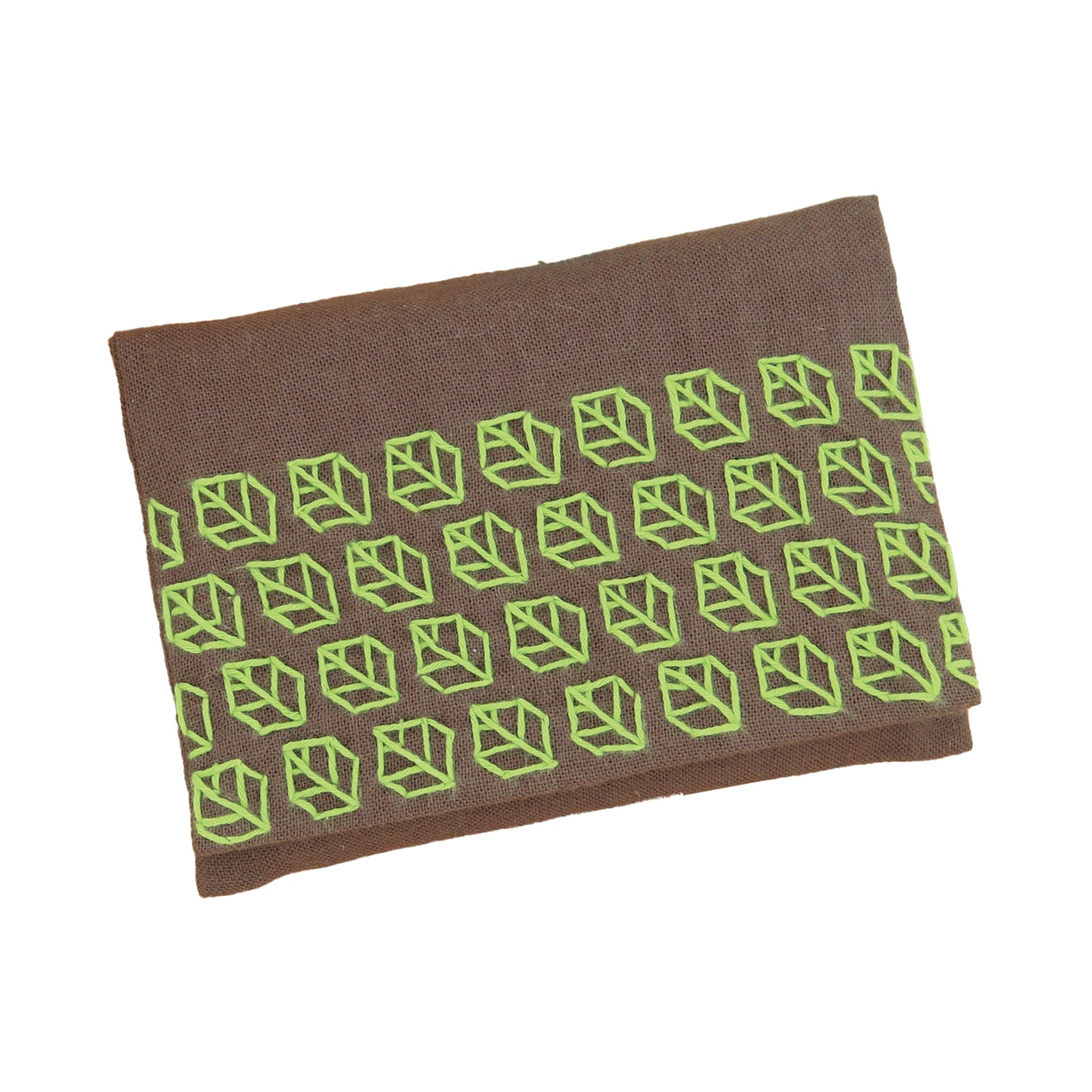 SK-302 一目刺しのポケットティッシュケース リーフ