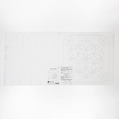 Sashiko Sampler 80: Bellflower and Hanazashi (White)