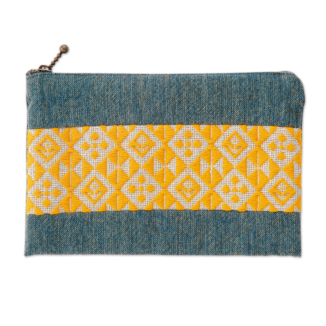 Kogin 101 Flat Pouch, Golden