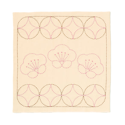 Sashiko 244 Sashiko Sampler Plum and Maru-Shippo (Ecru)