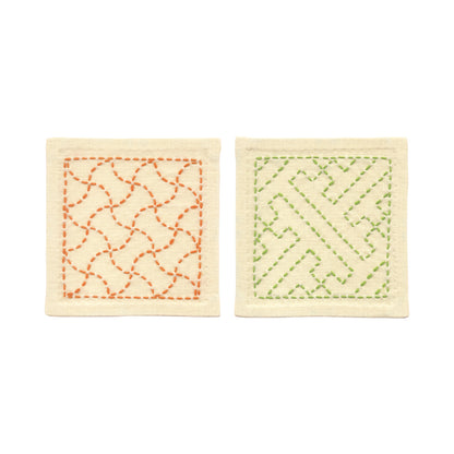 Sashiko 265 Bundou-Tsunagi, Sayagata (Ecru)