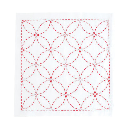 Sashiko 266 Sashiko Sampler Shippo-Tsunagi (White)