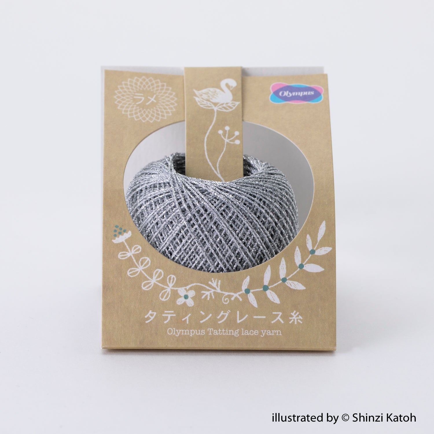 Tatting lace yarn Lamé 40m ball
